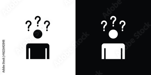Curious human icon set Vector Design for mobile concept and web design.