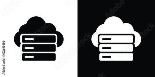 Cloud server icon set Vector Design for mobile concept and web design.