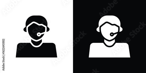Callcenter icon set Vector Design for mobile concept and web design.