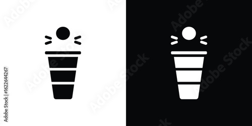 Beer pong icon set Vector Design for mobile concept and web design.