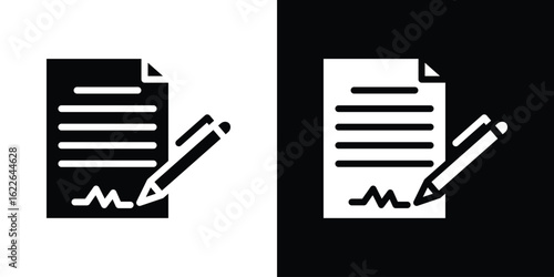 Agreement icon set Vector Design for mobile concept and web design.
