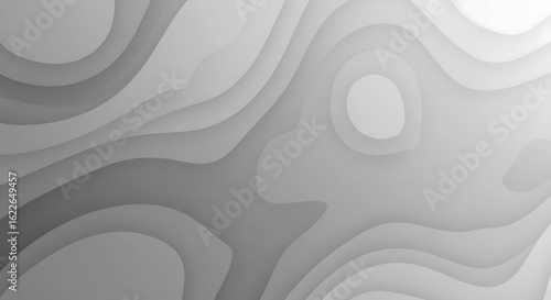 Abstract topographic lines soft gray gradient subtle elevation map pattern clean minimal designer copy space corporate branding interface use generative ai