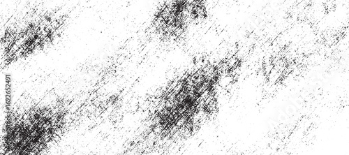 Dirty or dust film grain speck grit grunge overlay  Speckle grain dot white paper noise texture with distress effect vector illustration pattern background. 