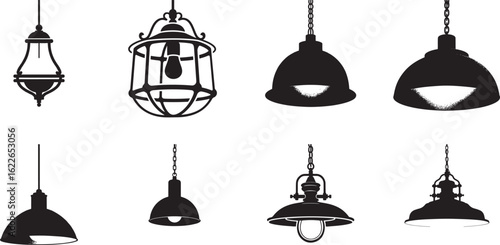 Vintage hanging lamps collection lighting retro