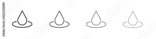 Drop icon concept Linear Pictogram. Simple element illustration.