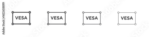 Vesa icon concept Linear Pictogram. Simple element illustration.