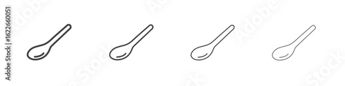 Spoon icon concept Linear Pictogram. Simple element illustration.