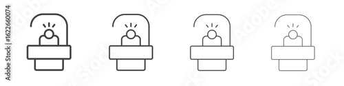 Solarium icon concept Linear Pictogram. Simple element illustration.