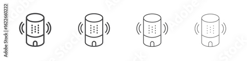 Smart speaker icon concept Linear Pictogram. Simple element illustration.