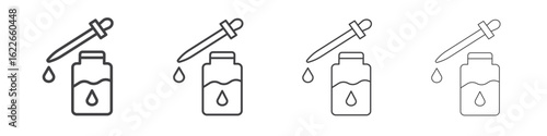 Serum icon concept Linear Pictogram. Simple element illustration.