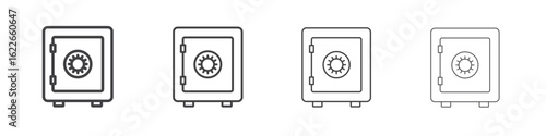 Safe icon concept Linear Pictogram. Simple element illustration.