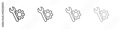 Productivity tools icon concept Linear Pictogram. Simple element illustration.