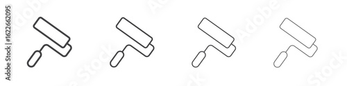 Paint roller icon concept Linear Pictogram. Simple element illustration.