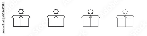New product icon concept Linear Pictogram. Simple element illustration.