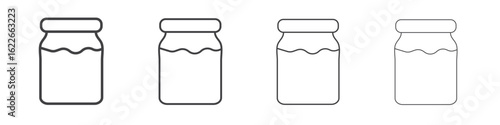 Jar icon concept Linear Pictogram. Simple element illustration.