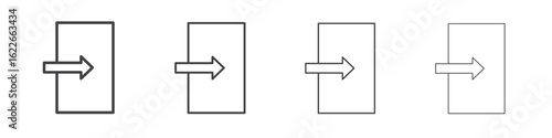 Inside icon concept Linear Pictogram. Simple element illustration.