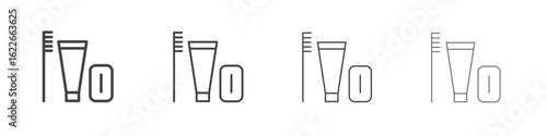 hygiene kit icon concept Linear Pictogram. Simple element illustration.