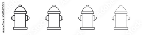 Fire hydrant icon concept Linear Pictogram. Simple element illustration.