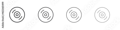 DVD icon concept Linear Pictogram. Simple element illustration.