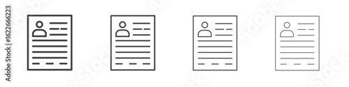 Criminal record icon concept Linear Pictogram. Simple element illustration.