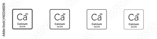 Calcium icon concept Linear Pictogram. Simple element illustration.