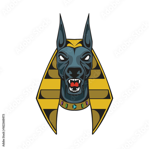 anubis vector abstract logo modern style