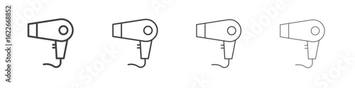 Blow dryer icon concept Linear Pictogram. Simple element illustration.