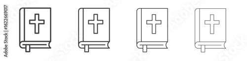 Bible icon concept Linear Pictogram. Simple element illustration.