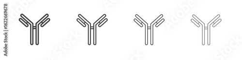 Antibody icon concept Linear Pictogram. Simple element illustration.