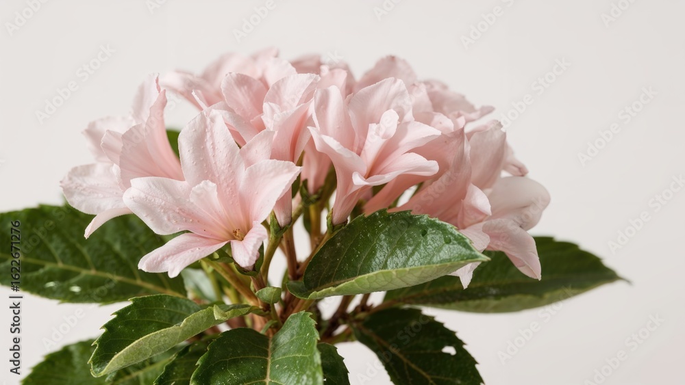 Fototapeta premium Magnified image of Daphne flowers in full bloom