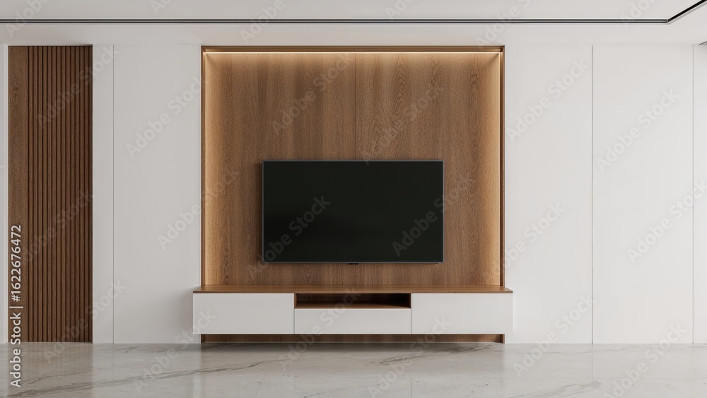 Basic wall-mounted TV cabinet concept Basic wall-mounted TV cabinet concept