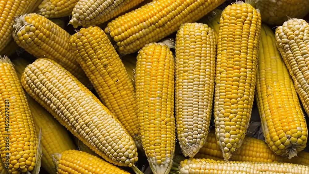 Golden Corn Harvest: A Bountiful Display of Ripe Maize Golden Corn Harvest: A Bountiful Display of Ripe Maize