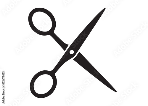 scissor logo silhouette vector, scissor icon vector logo design, hair scissors silhouette vector illustration, silhouette of open scissors, barber scissors logo vector silhouette on white background 
