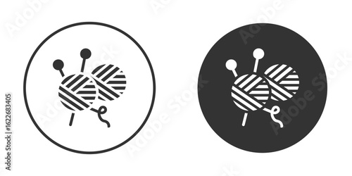 Wool ball icon clipart vector designs for graphic projects
