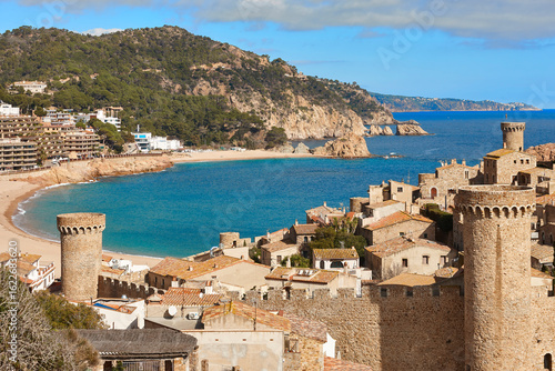 Old medieval stone town of Tossa de Mar. Catalonia, Spain