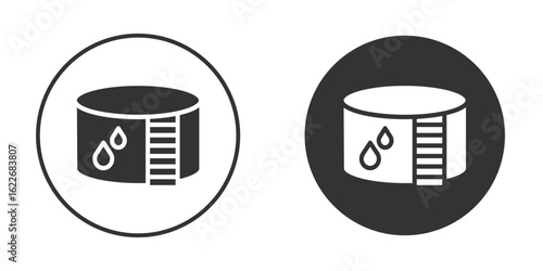 Water tank icon clipart vector designs for graphic projects