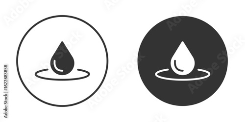 Water drop icon clipart vector designs for graphic projects
