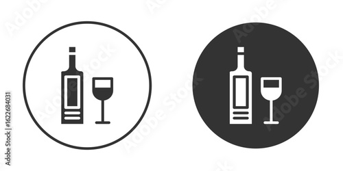 Vodka icon clipart vector designs for graphic projects