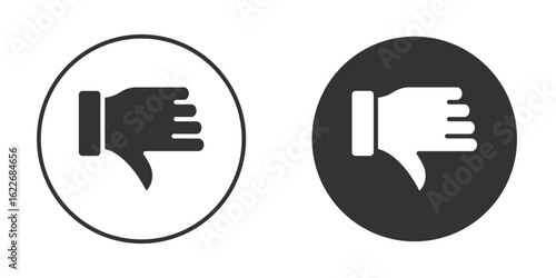 Thumb down icon clipart vector designs for graphic projects