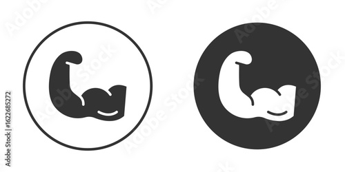 Strong arm icon clipart vector designs for graphic projects