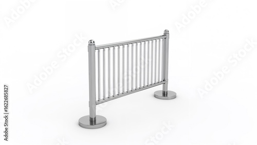 Wallpaper Mural Isolated mock-up of a pedestrian barrier on a white backdrop with clipping path Torontodigital.ca