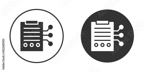 Smart contract icon clipart vector designs for graphic projects
