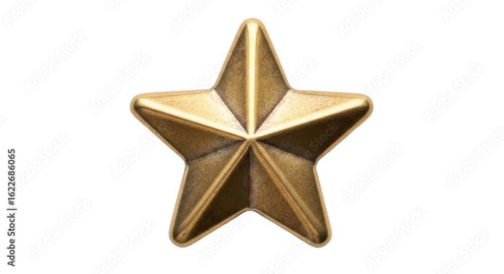 Fototapeta premium Isolated Bronze Star Shape