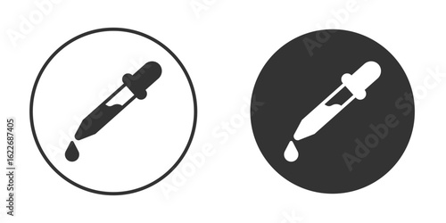 Pipette icon clipart vector designs for graphic projects