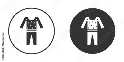 Pijama icon clipart vector designs for graphic projects