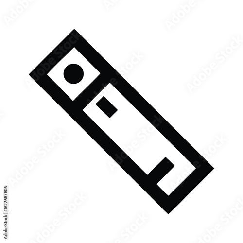 USB flash drive icon for portable data storage and technology concept