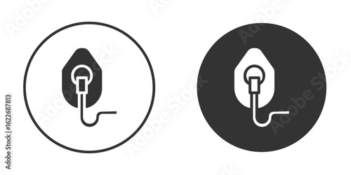 Oxygen mask icon clipart vector designs for graphic projects