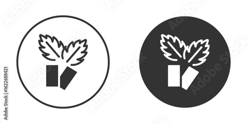 Mint gum icon clipart vector designs for graphic projects