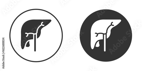 Liver icon clipart vector designs for graphic projects