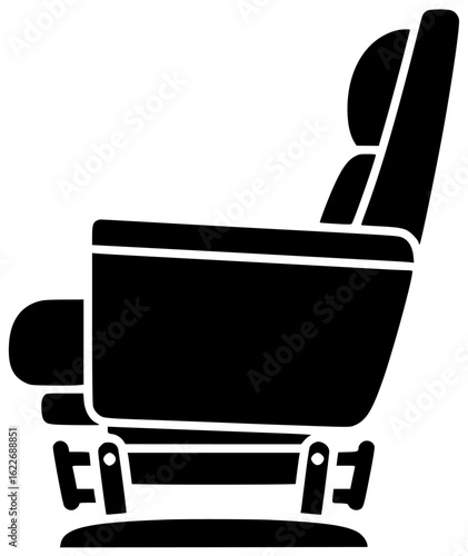 Beautiful chair with pillow cushion armrest legrest recliner rocker glider swivel caster stool modern furniture decoration interior design concept ideas relaxed seating comfort